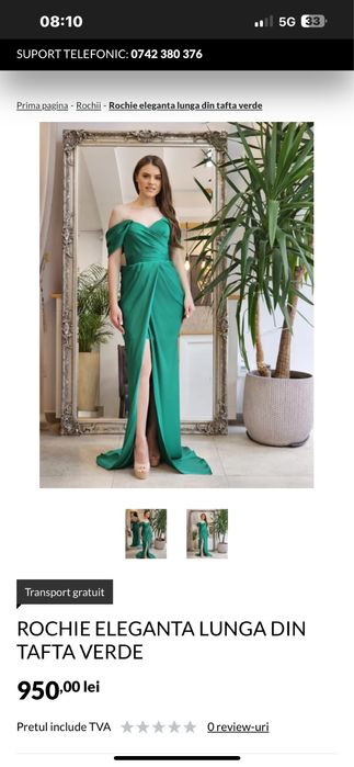 Rochie verde intro stare foarte buna .