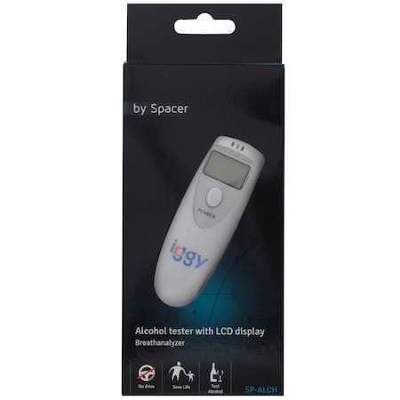 Aparat de testat nivelul alcoolemiei,fara mustiuc,pe baterii,nou