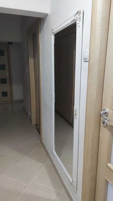 Oglindă foarte mare Nordborg 72x162 alb/auriu