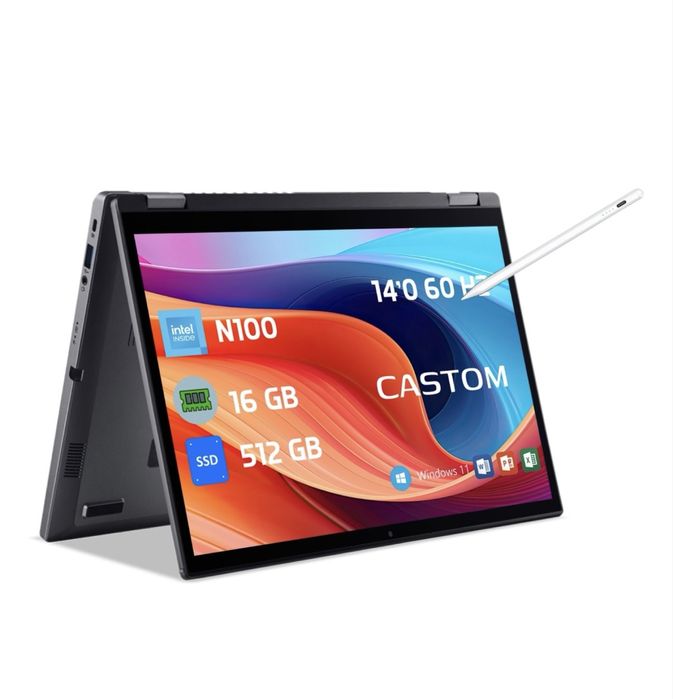 Ноутбук Castom GS-E140/YOGA 360 14" / 16 Гб / SSD 512 Гб