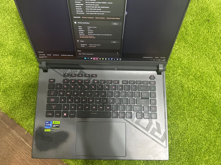 Ноутбук asus rog g16 rtx 4070 i913980hx