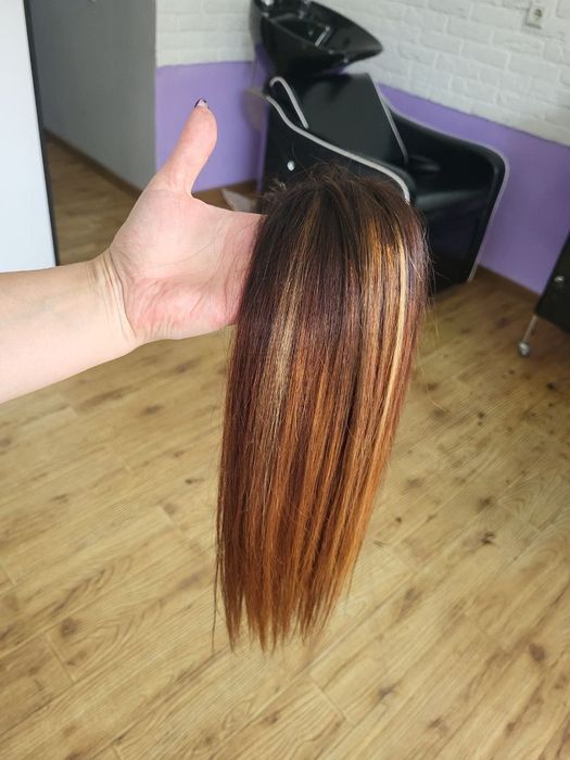 Продаю б/у капсулированные натуральные волосы