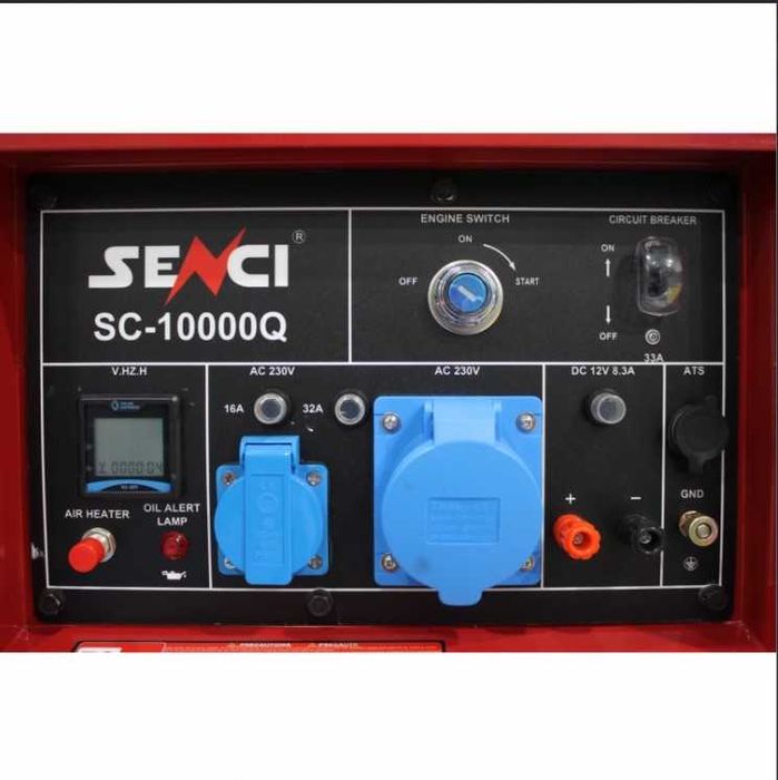 Дизелов генератор шумоиз. Senci SC10000Q-3ATS, 230V/400V, 2.7 kW/8 kW.