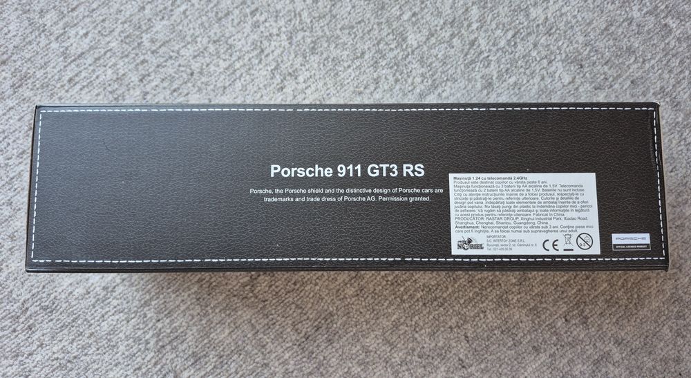 Mașinuță Rastar RC – Porsche 911 GT3 RS, alb, 1