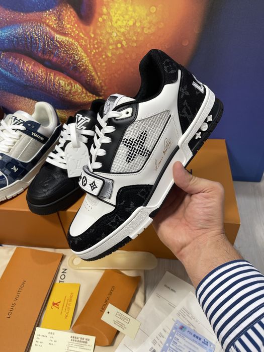 Adidasi Louis Vuitton piele naturala 100% Premium Full Box