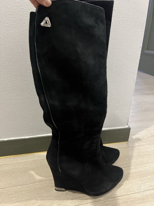 Сапоги замша еврозима