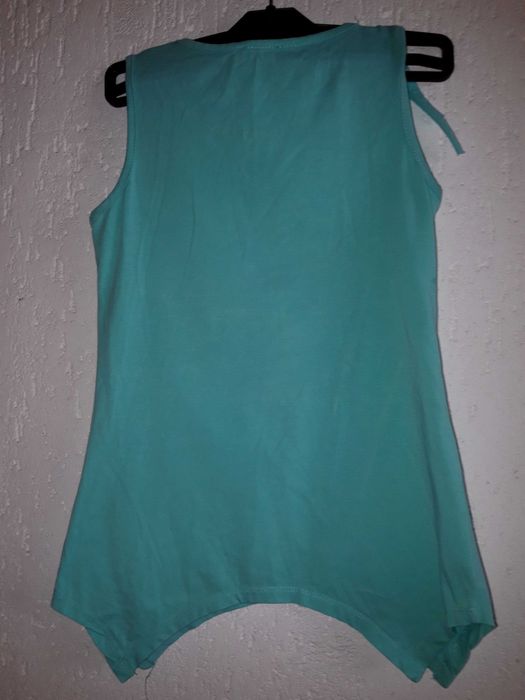 Viollen girl kids тюркоазен потник с двустранни пайети