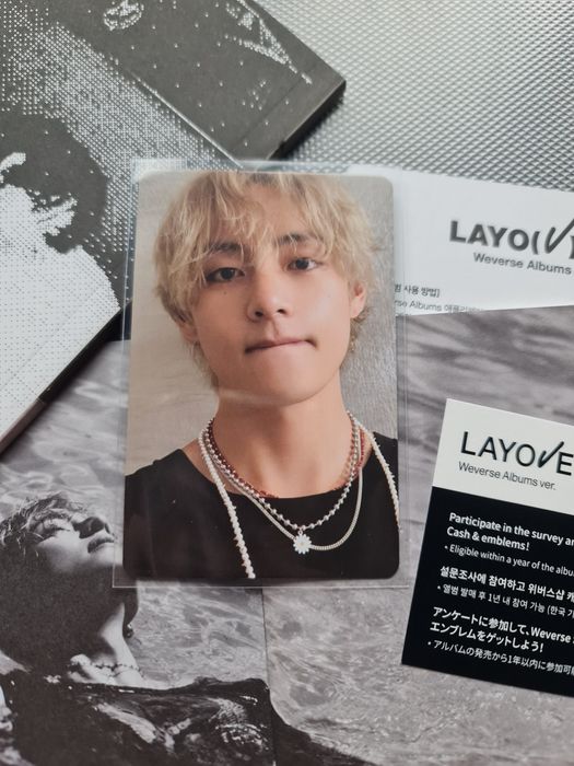 Bts Taehyung Layover weverse album photocards