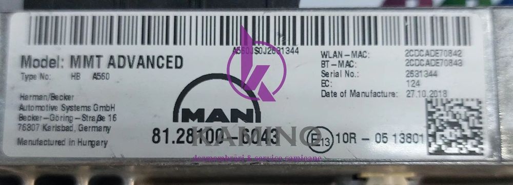 Sistem Navigatie Man Euro 6