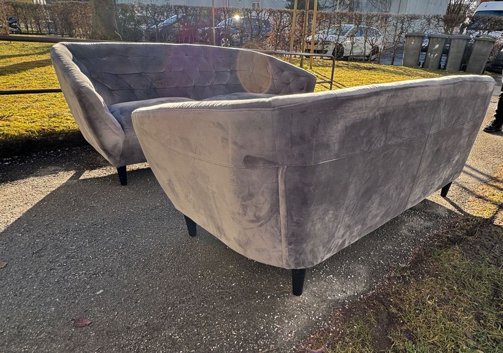 Set două Canapele tip Chesterfield