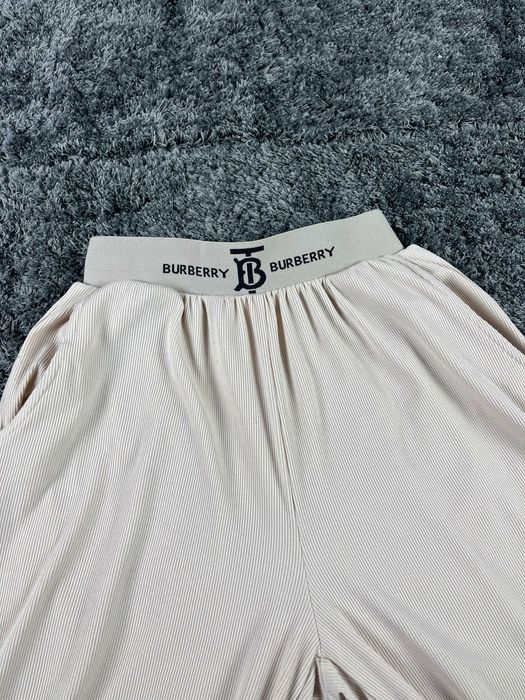 Burberry Elasticated Logo Wide-Leg Pants Дамско Долнище
