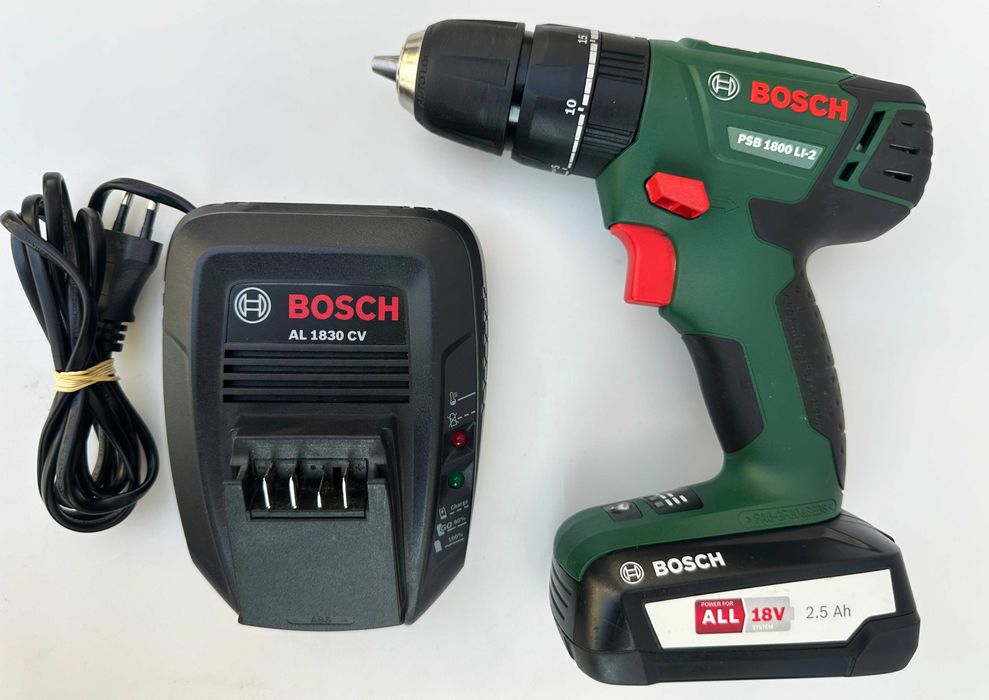 BOSCH PSB 1800 Li-2 - Ударен винтоверт 18V 2.5Ah като нов!