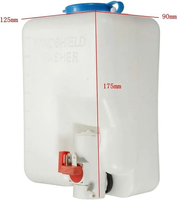 Универсальный комплект бака омывателя с насосом 12 В, объемом 1,8 л,