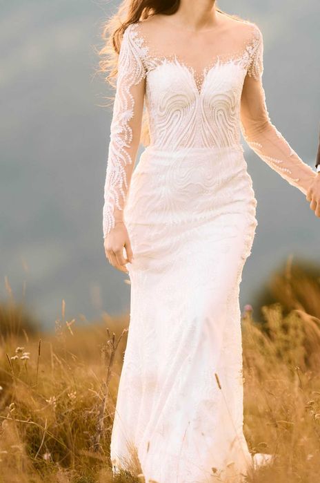 Rochie de mireasă unică – designer Ștefania Caragea – stare impecabilă