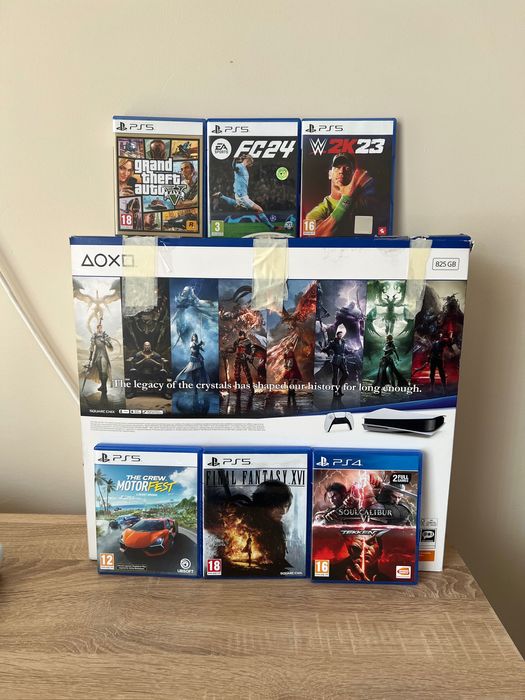 Продава се PlayStation 5 заедно с игрите и контролера