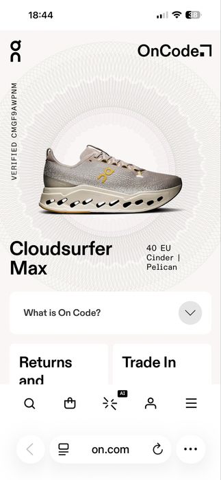 Кроссовки мужские On cloud оригинал
