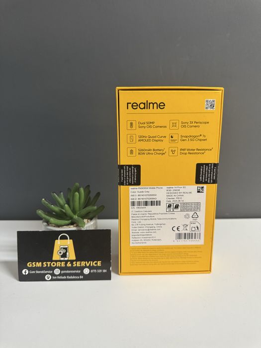 Realme 14 Pro+  5G 256Gb Nou Sigilat Garantie Gsm Store&Service
