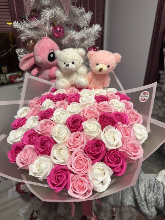 Buchet Trandafiri din Sapun parfumati