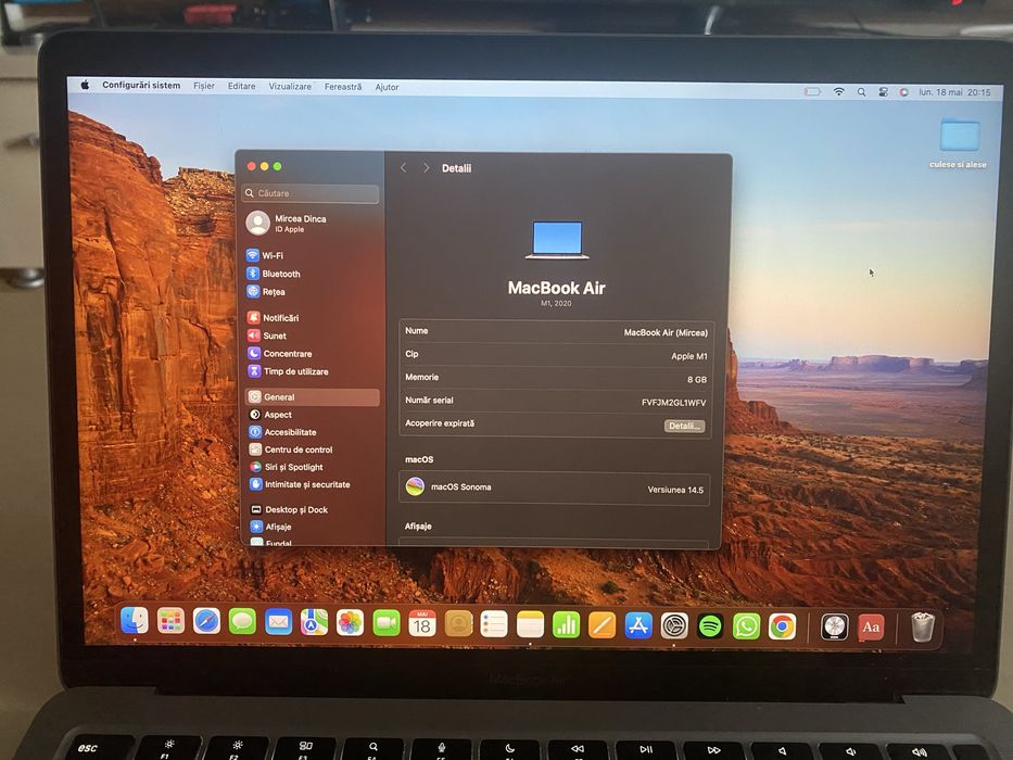 Vand MacBook Air 13 M1 2020