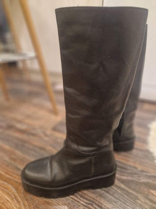 Дамски ботуши Mango. 38 номер. Естествена телешка кожа.