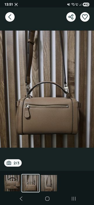 Geantă Guess, nouă, maro, din piele, pret 600 lei negociabil!