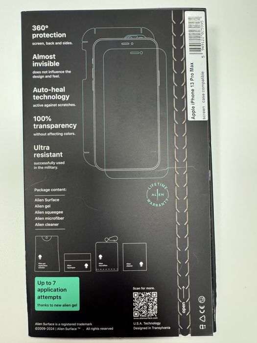 Folie silicon regenerabil Alien iPhone 13 Pro Max