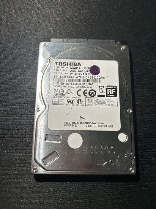 Hard Disk 500gb perfect functional