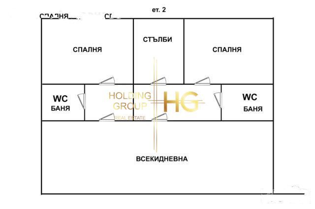 Къща в Варна-к.к.Златни пясъци площ 390 цена 349000
