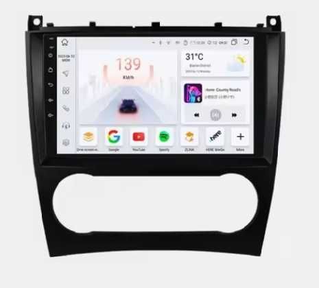 Мултимедия 9" Аndroid 14 за MERCEDES W203 W209 C CLK CARPLAY DSP RDS