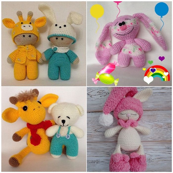 Вязаные игрушки ручной работы