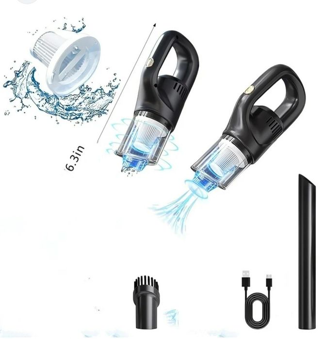 Отличный подарок. Автопылесос мощный 120w 12000Pa