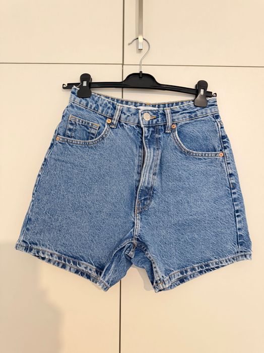 Zara тъмно сини дънкови панталонки размер 36