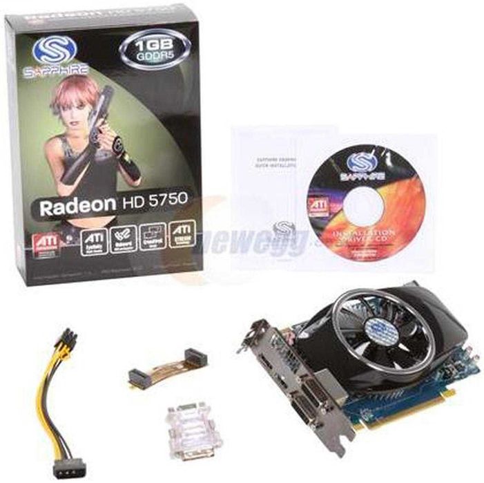 Видео карта AMD RADEON SAPPHIRE HD 5750 1GB 128BIT