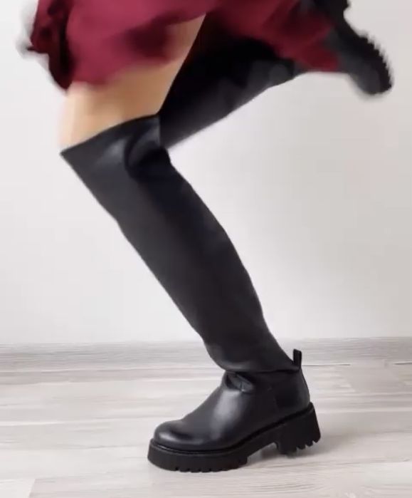 Nursace ботфорты на низком ходу