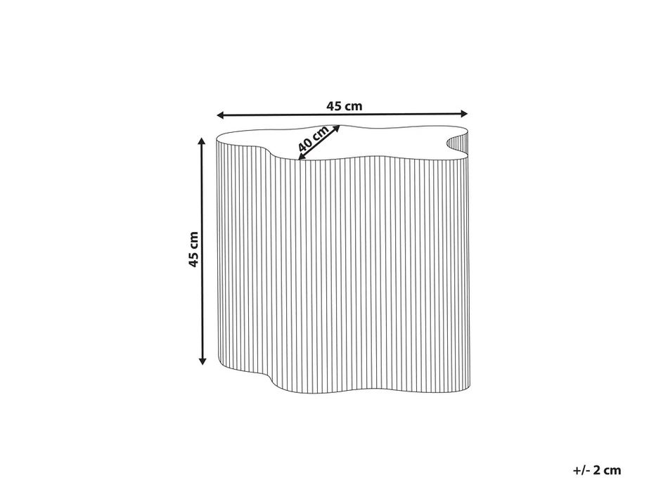 NOU Masa laterala PERRY, negru