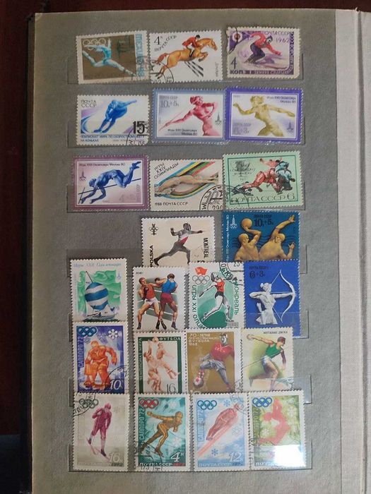 МАРКИ почтовые с тематикой "СПОРТ"