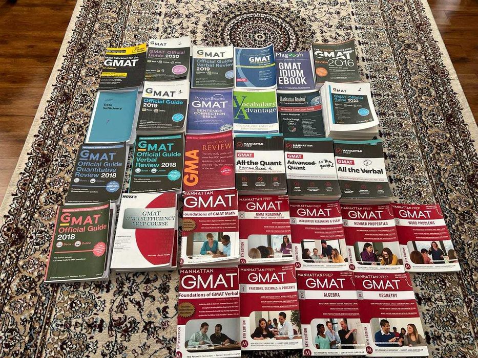 Большая коллекция книг для подготовки к GMAT