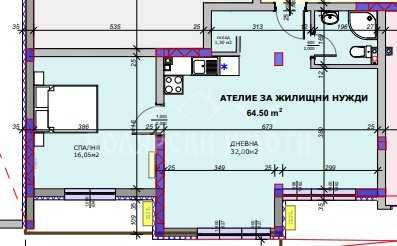Просторен двустаен в Новострояща се сграда