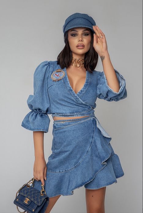 Nicole collection дънков сет Л