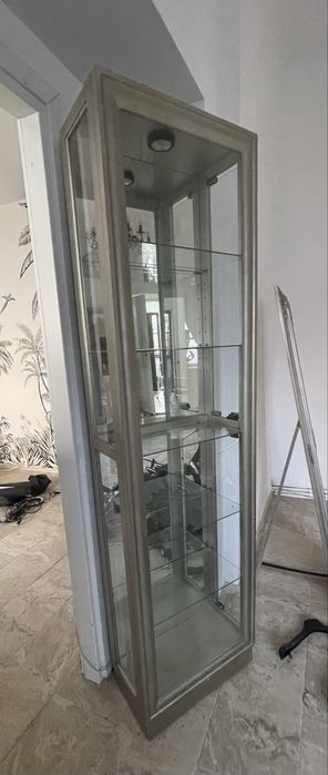 Vitrina sticla iluminata Mobexpert 2 bucati