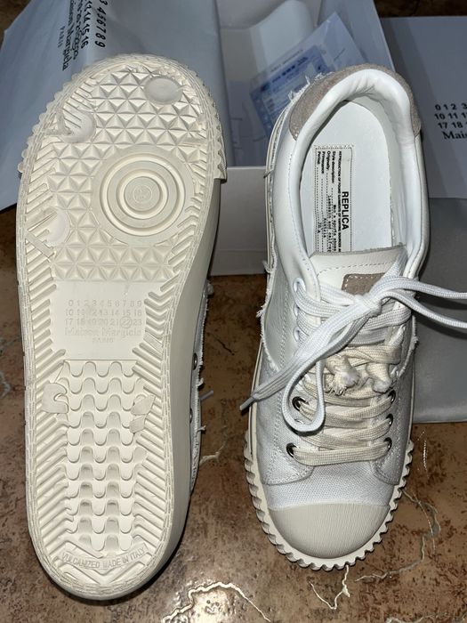 кеды Maison Margiela Evolution, European Station в белом цвете