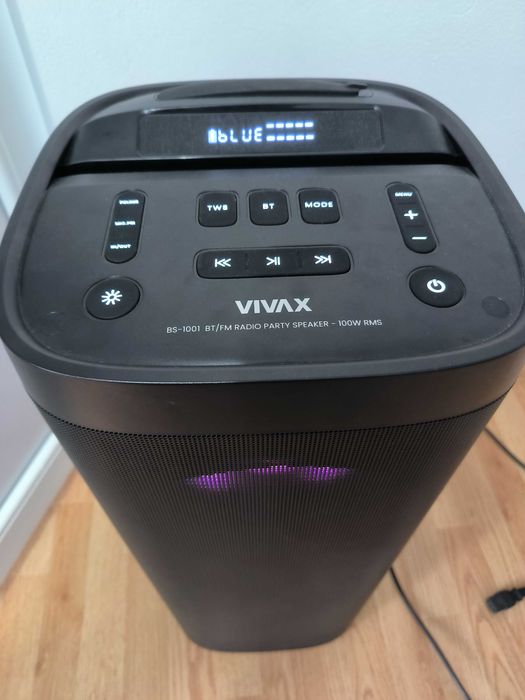 Boxa portabila, Vivax, 100W, 40Hz-18kHz, RGB, Bluetooth, Negru/cumparata de noua, la cutie!