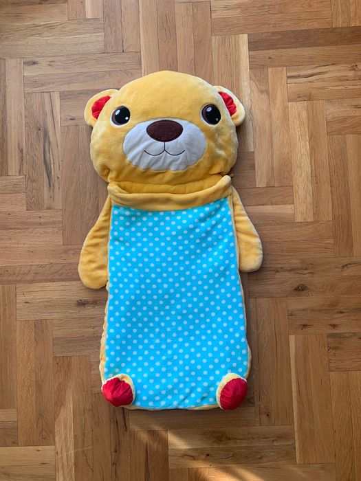 Плюшено бебешко чувалче с цип