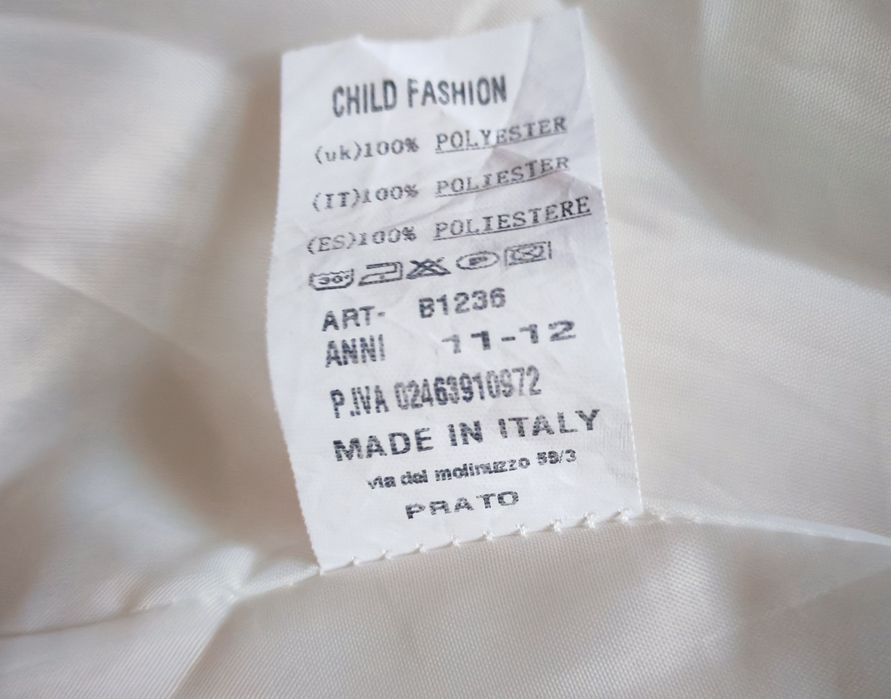 Geaca blană vârsta 11-12 ani purta o dată