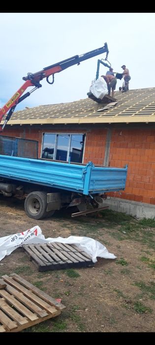 Transport cu macara  si basculabil