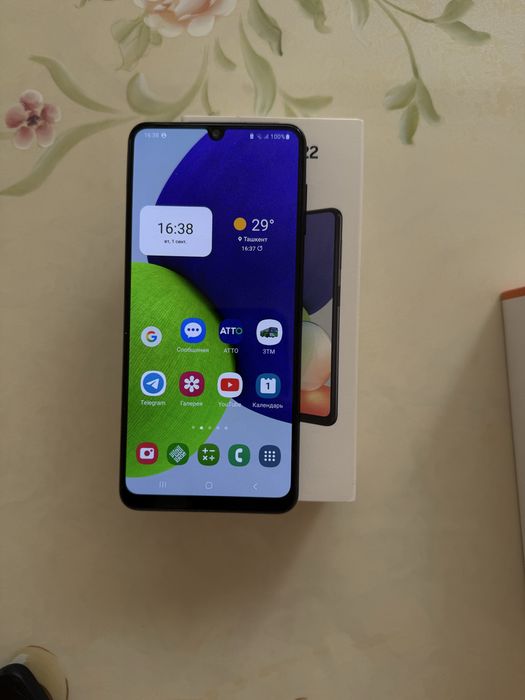 Продаю Samsung Galaxy A22 в чёрном цвете.