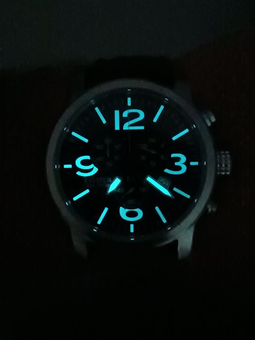 Ceas Citizen Eco-Drive cronograf stil militar