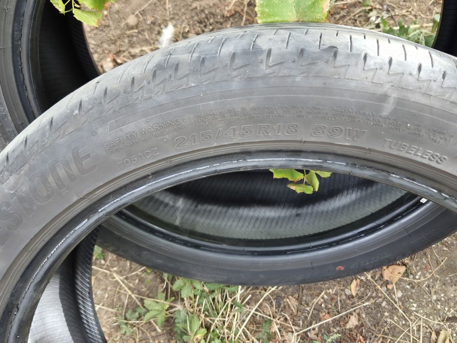 4 pneuri 215 45 R18 Bridgestone Turanza vara dot 0221
