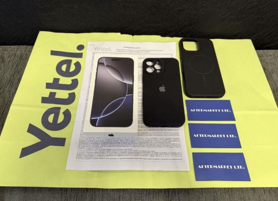 КАТО НОВ 1TB iPhone 16 Pro Max Гаранция Yettel 2027г. Black | Черен