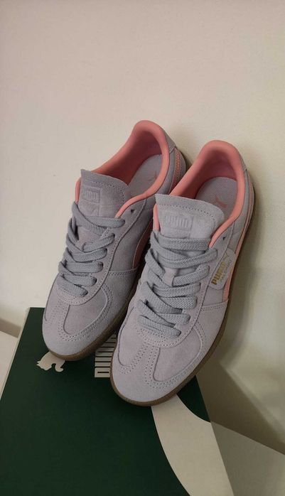 Adidasi Puma, piele intoarsa, 39, lila